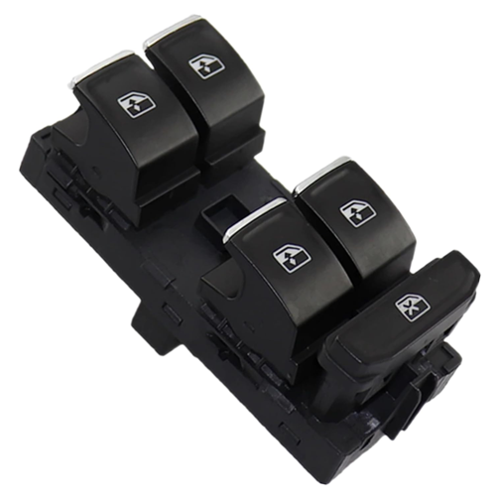 Prekidač stakla Golf VII/VIII/Passat/Polo chrome / black