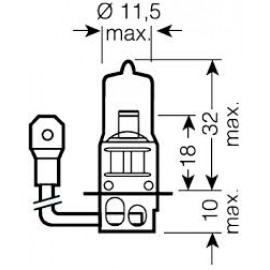Žarulja 12V H-3 55W