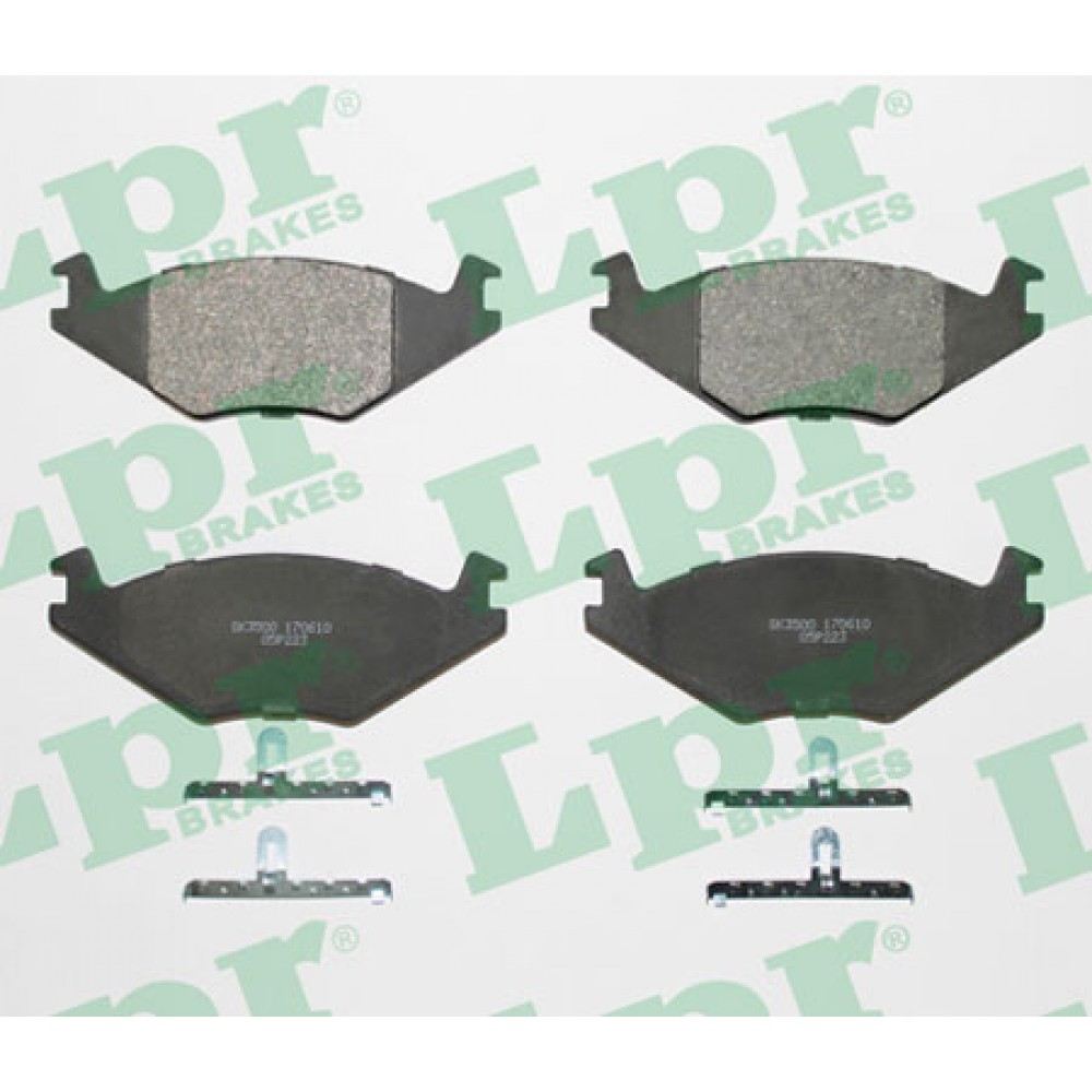 Disk pločice prednje VW/Audi Golf II Lpr