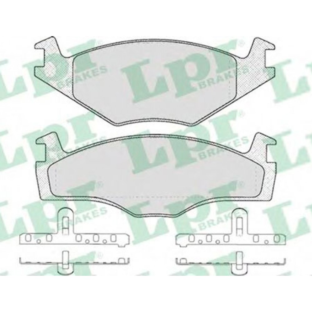 Disk pločice prednje VW/Audi Golf II 15mm Lpr