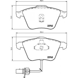 Disk pločice prednje VW/Audi A6 2,5TDI quattro Pagid